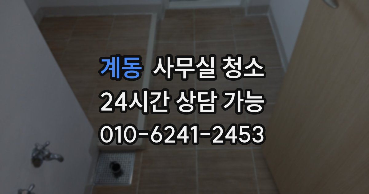 계동 사무실 청소
