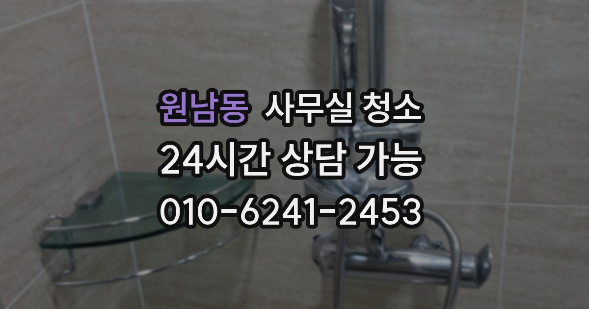 원남동 사무실 청소