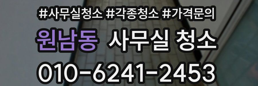원남동 사무실 청소