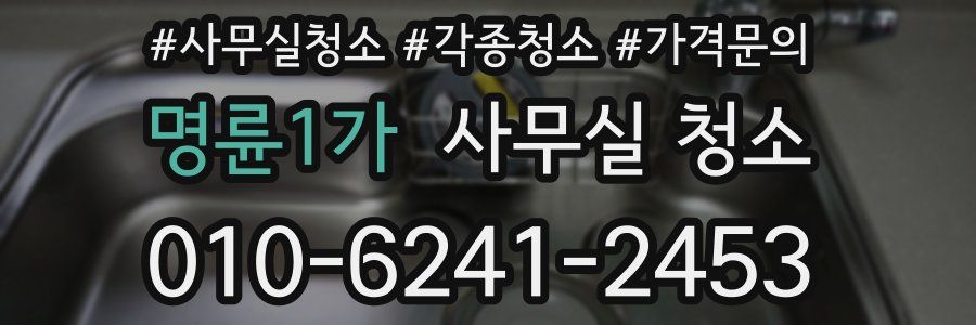 명륜1가 사무실 청소