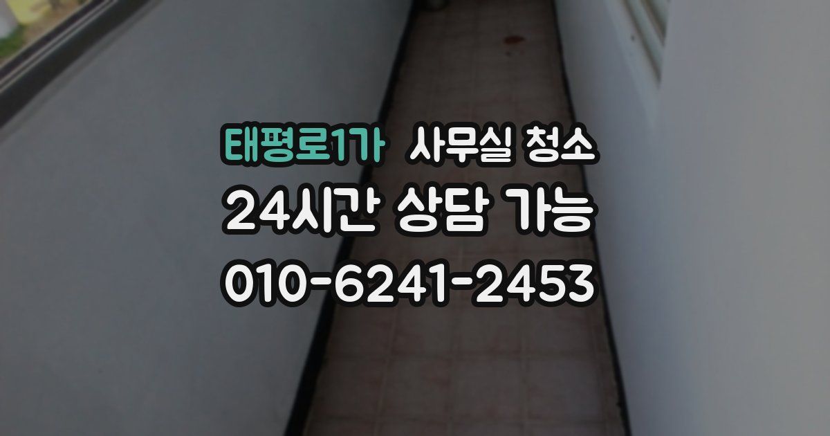 태평로1가 사무실 청소