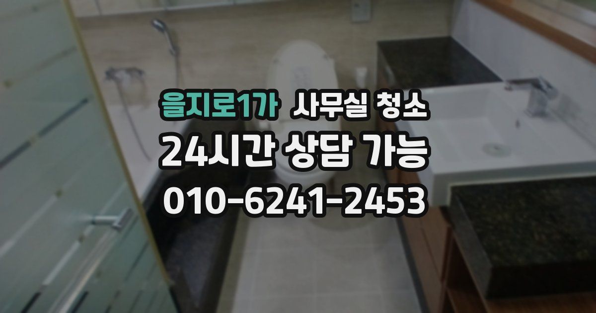 을지로1가 사무실 청소