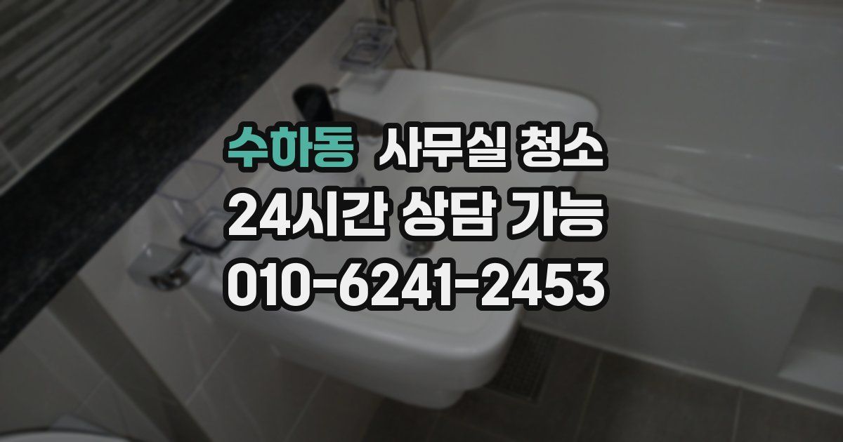 수하동 사무실 청소