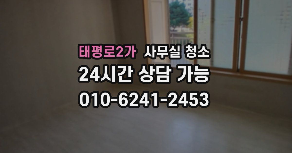 태평로2가 사무실 청소