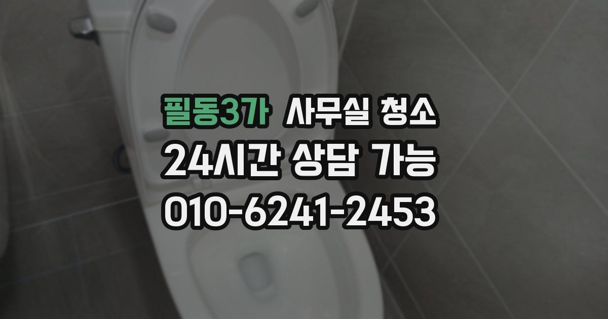 필동3가 사무실 청소