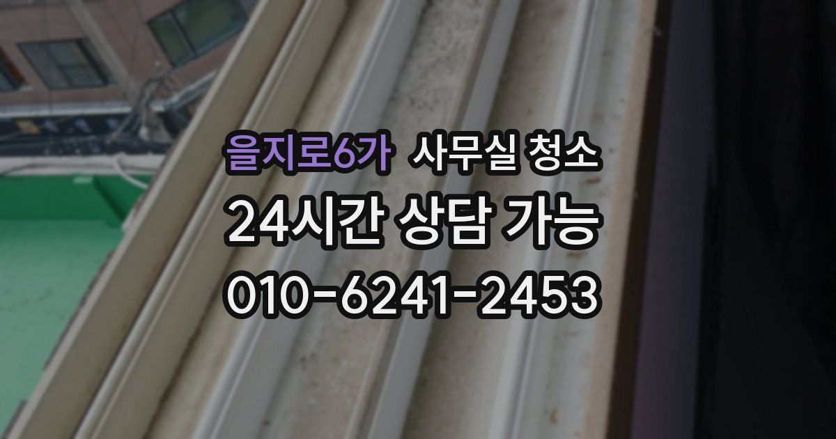 을지로6가 사무실 청소