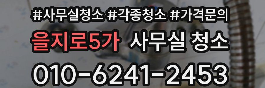 을지로5가 사무실 청소