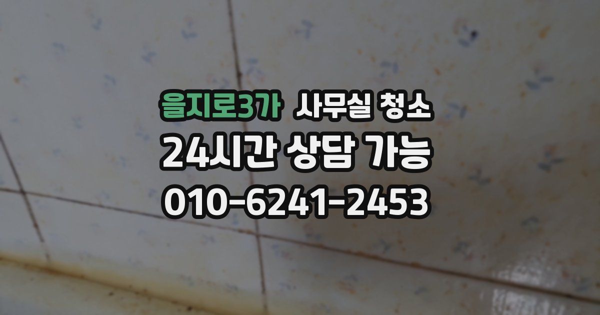 을지로3가 사무실 청소