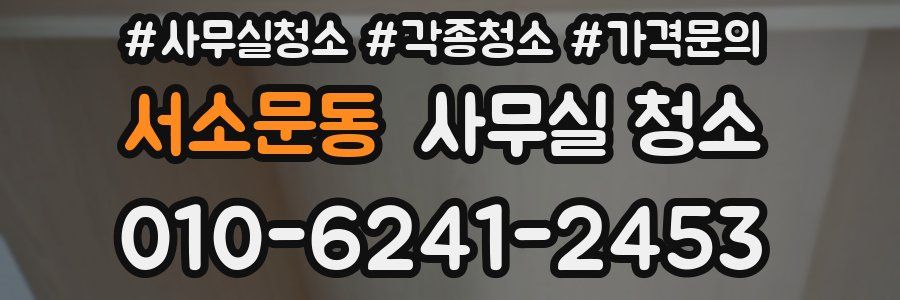 서소문동 사무실 청소