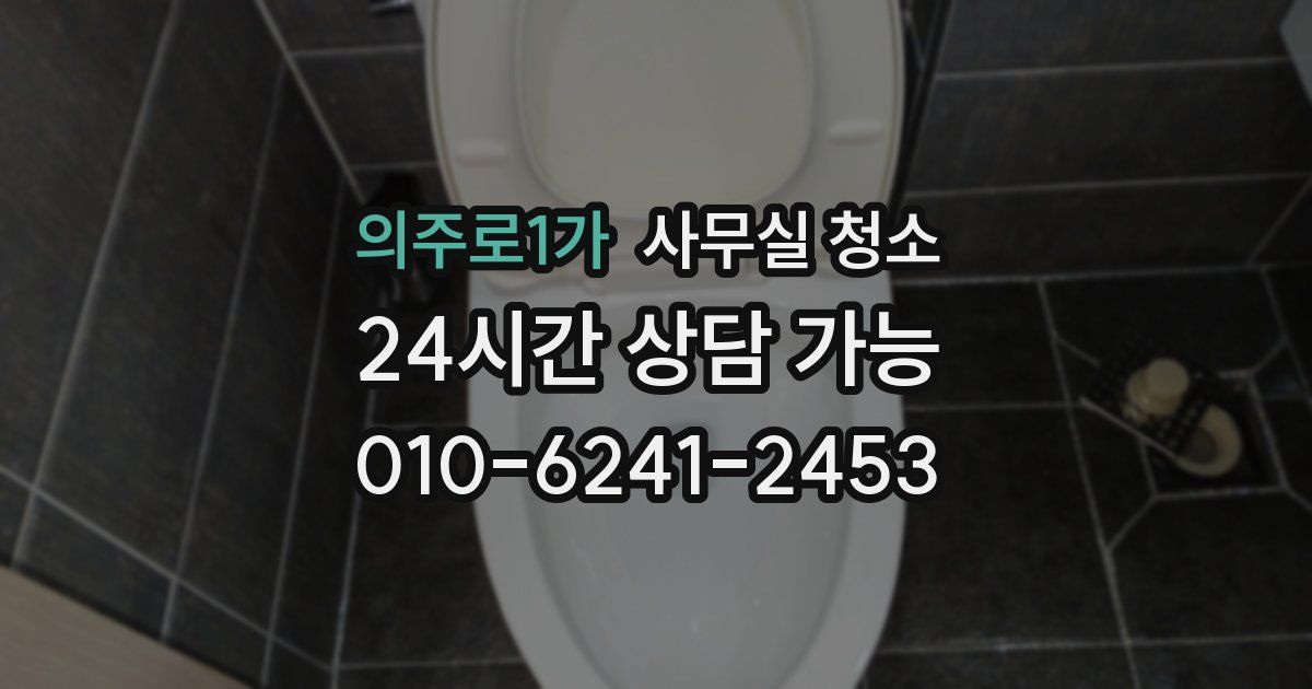 의주로1가 사무실 청소