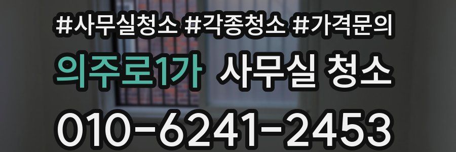 의주로1가 사무실 청소