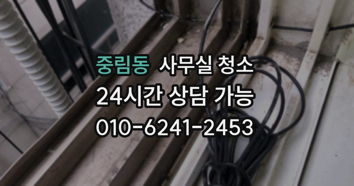 중림동 사무실 청소