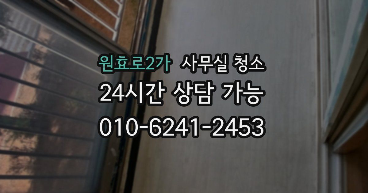 원효로2가 사무실 청소