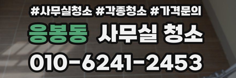 응봉동 사무실 청소