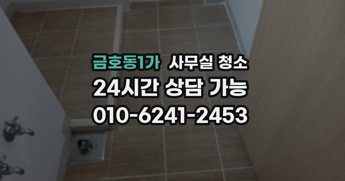 금호동1가 사무실 청소