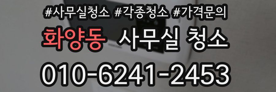 화양동 사무실 청소