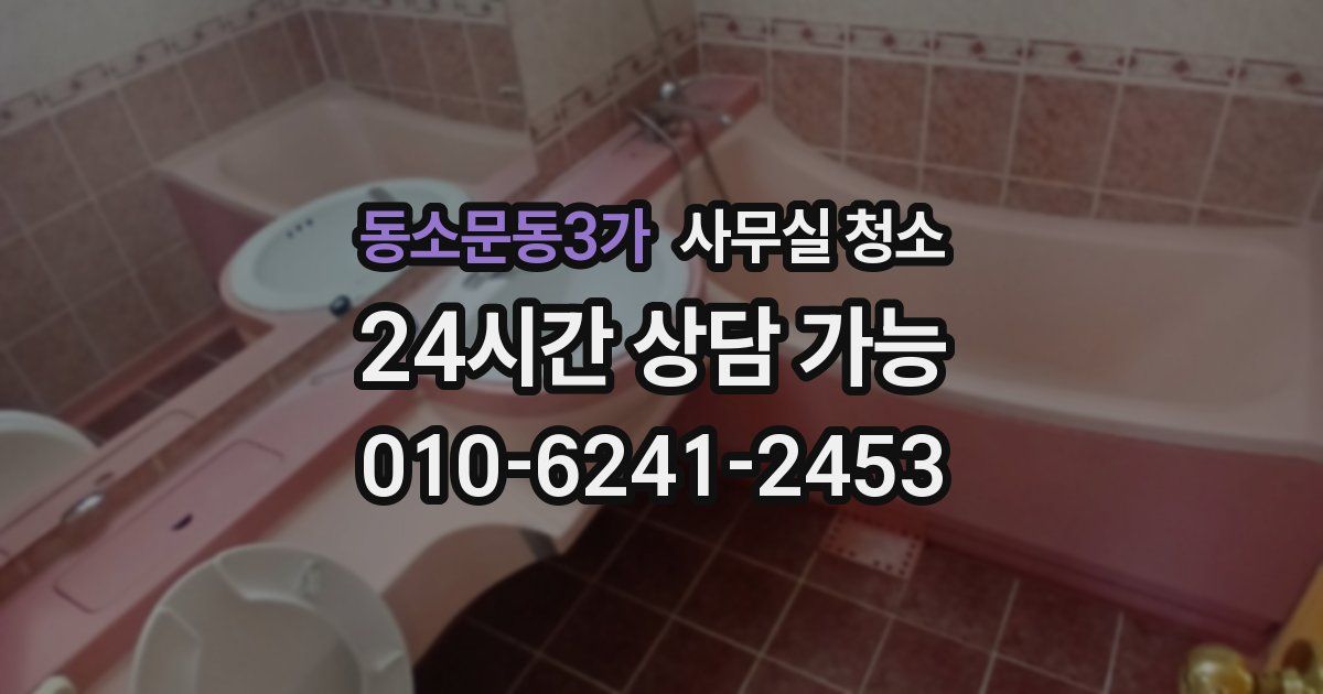 동소문동3가 사무실 청소