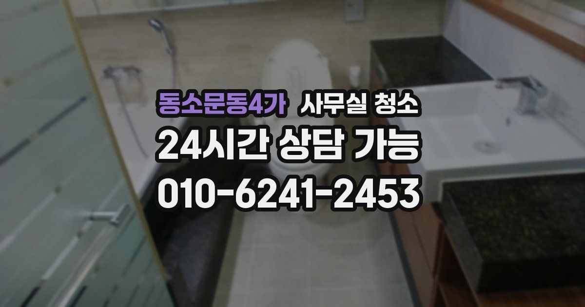 동소문동4가 사무실 청소