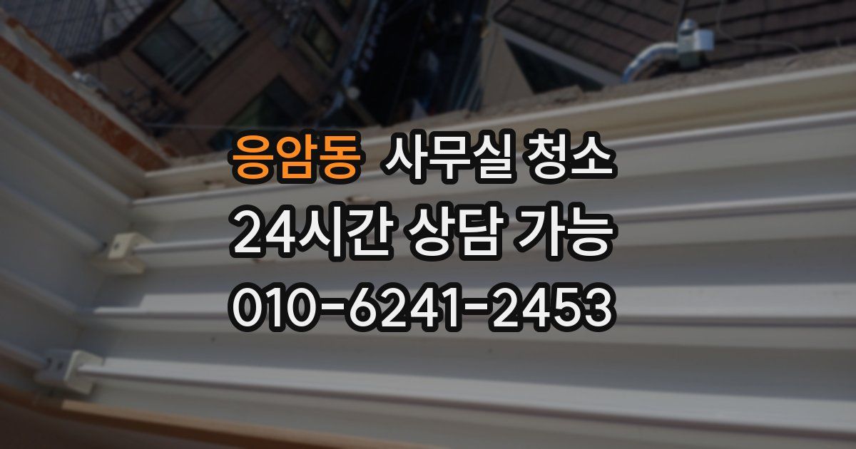 응암동 사무실 청소