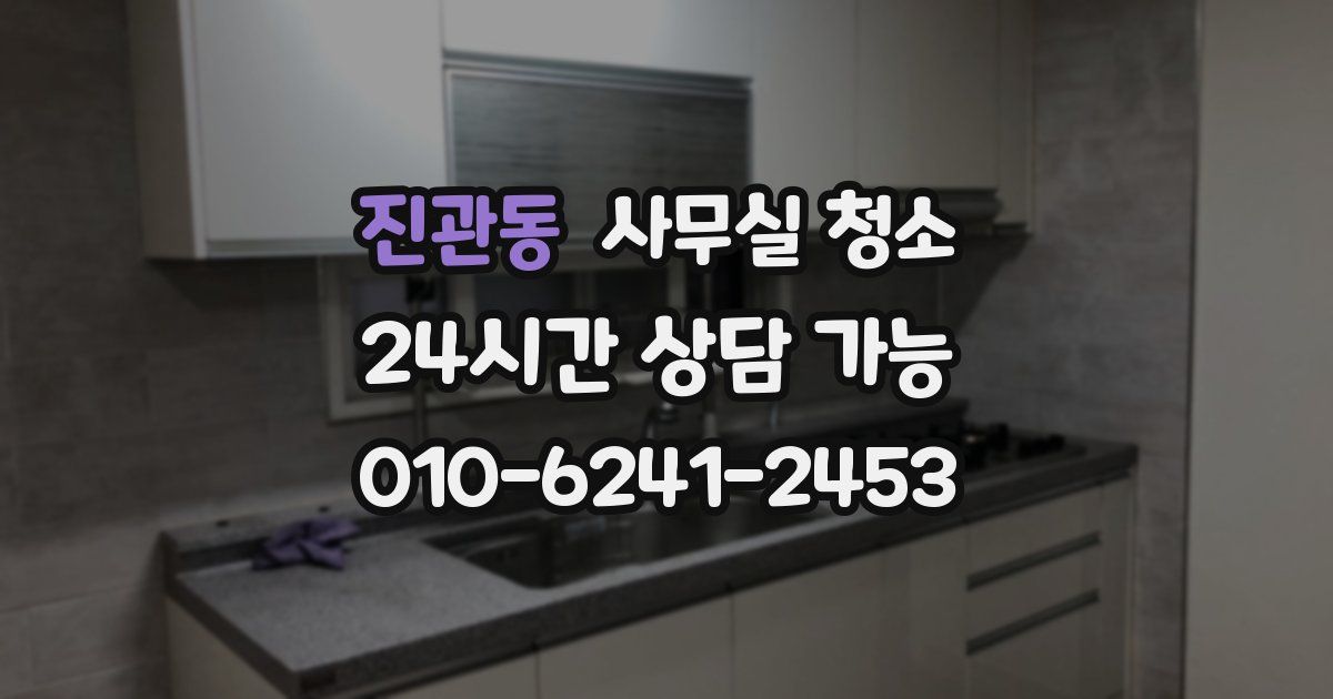 진관동 사무실 청소