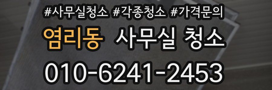 염리동 사무실 청소