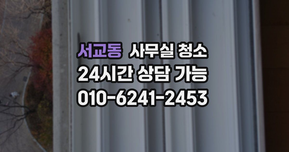 서교동 사무실 청소