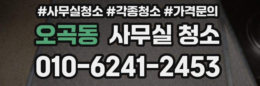 오곡동 사무실 청소