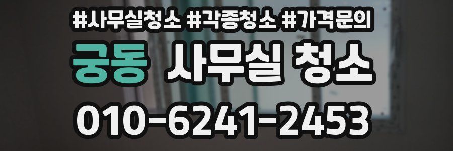 궁동 사무실 청소