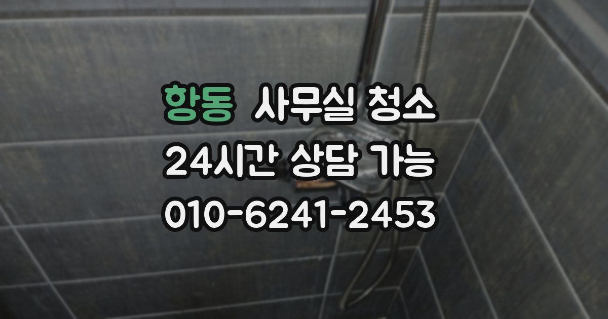 항동 사무실 청소