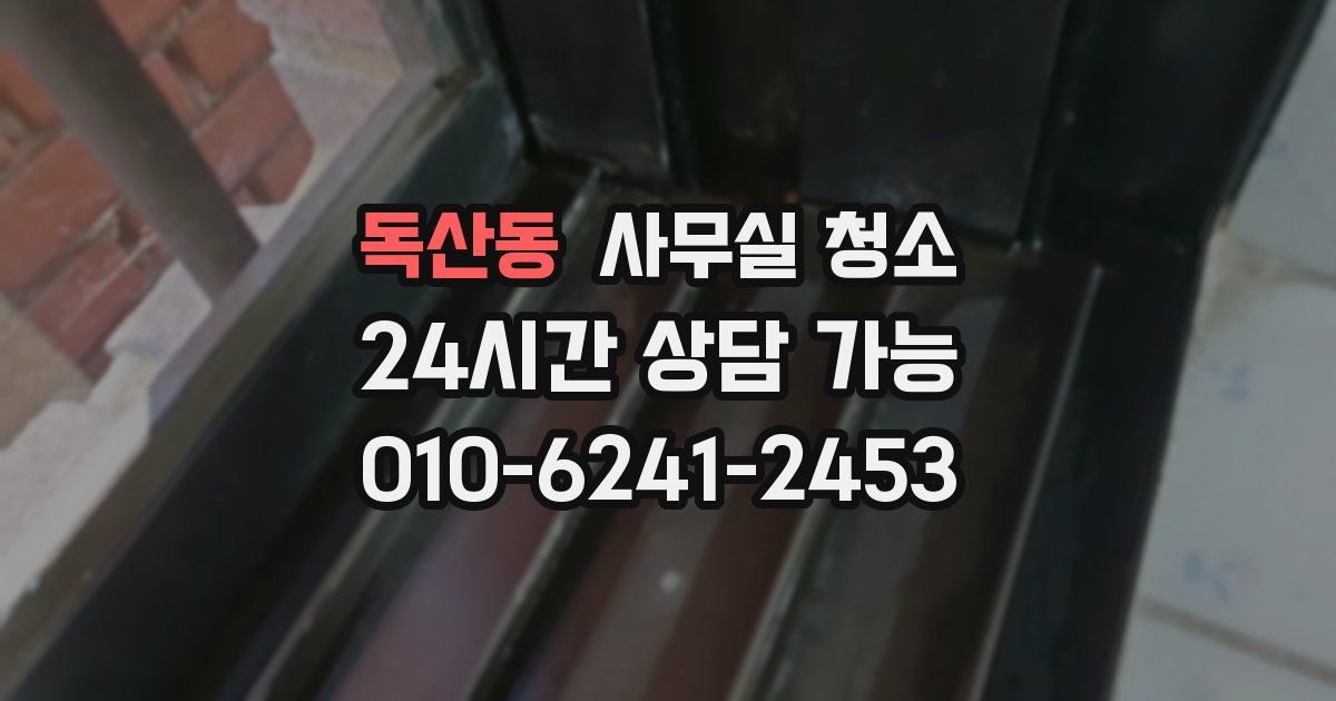 독산동 사무실 청소