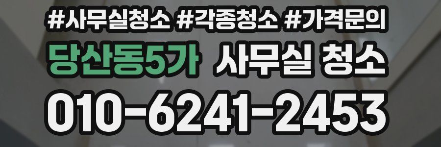 당산동5가 사무실 청소