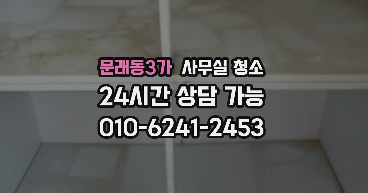 문래동3가 사무실 청소