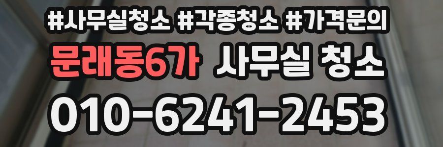문래동6가 사무실 청소