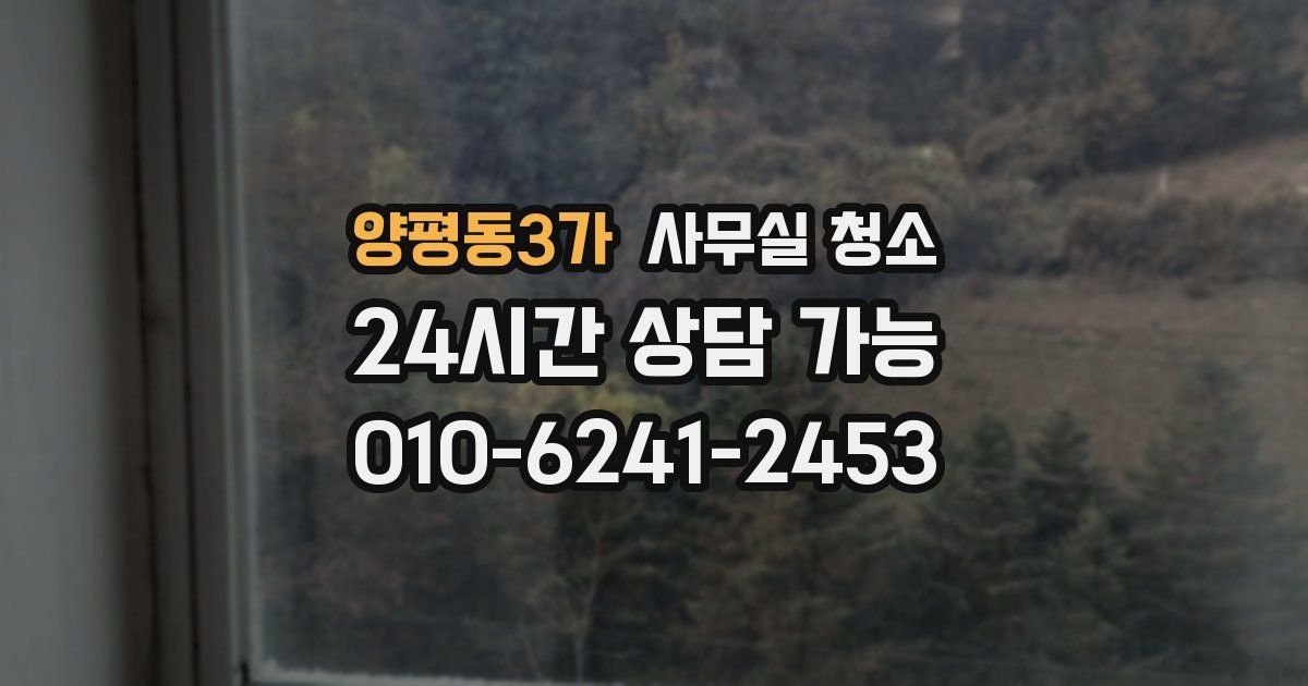 양평동3가 사무실 청소