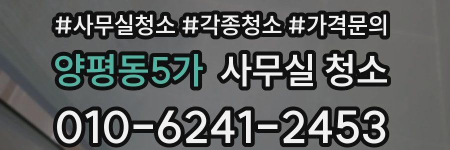 양평동5가 사무실 청소