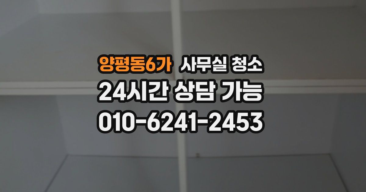 양평동6가 사무실 청소