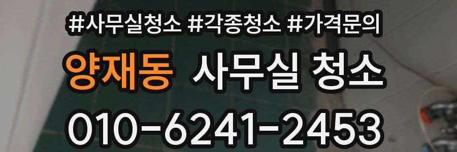 양재동 사무실 청소