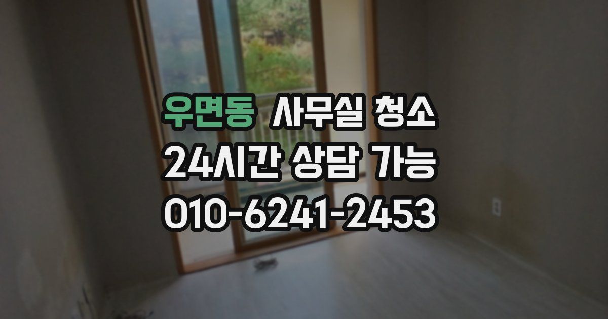 우면동 사무실 청소