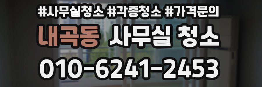 내곡동 사무실 청소