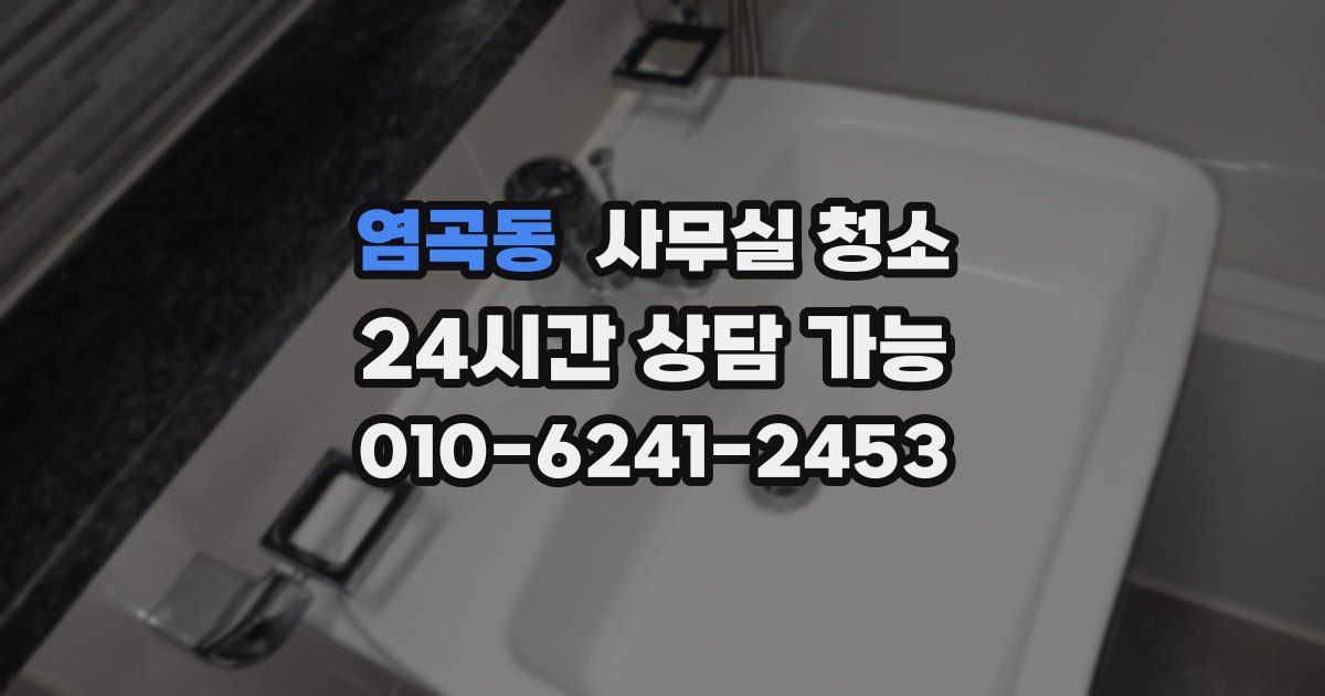 염곡동 사무실 청소