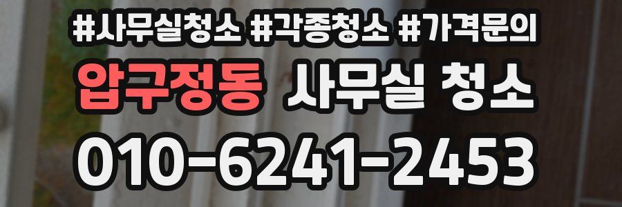 압구정동 사무실 청소