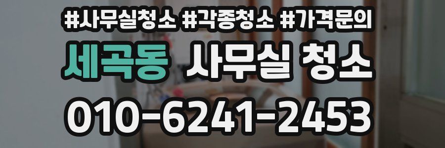 세곡동 사무실 청소