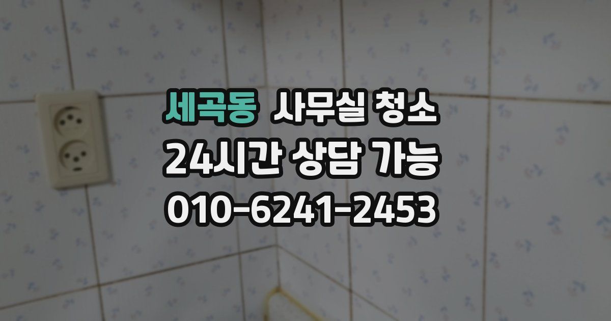 세곡동 사무실 청소