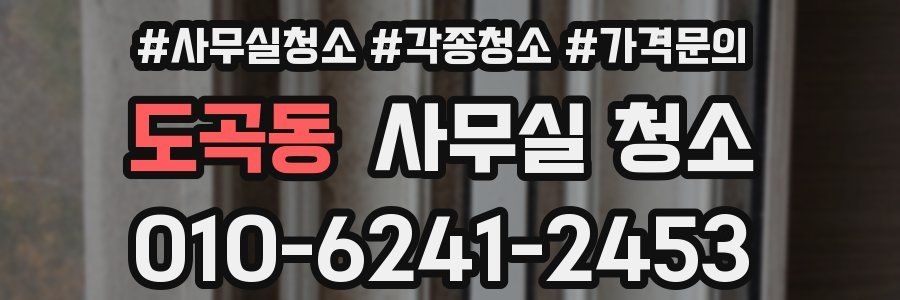 도곡동 사무실 청소