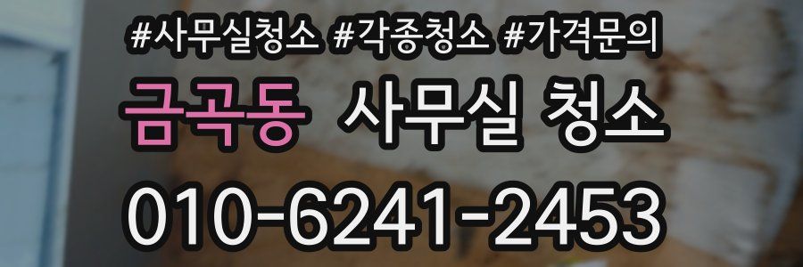 금곡동 사무실 청소