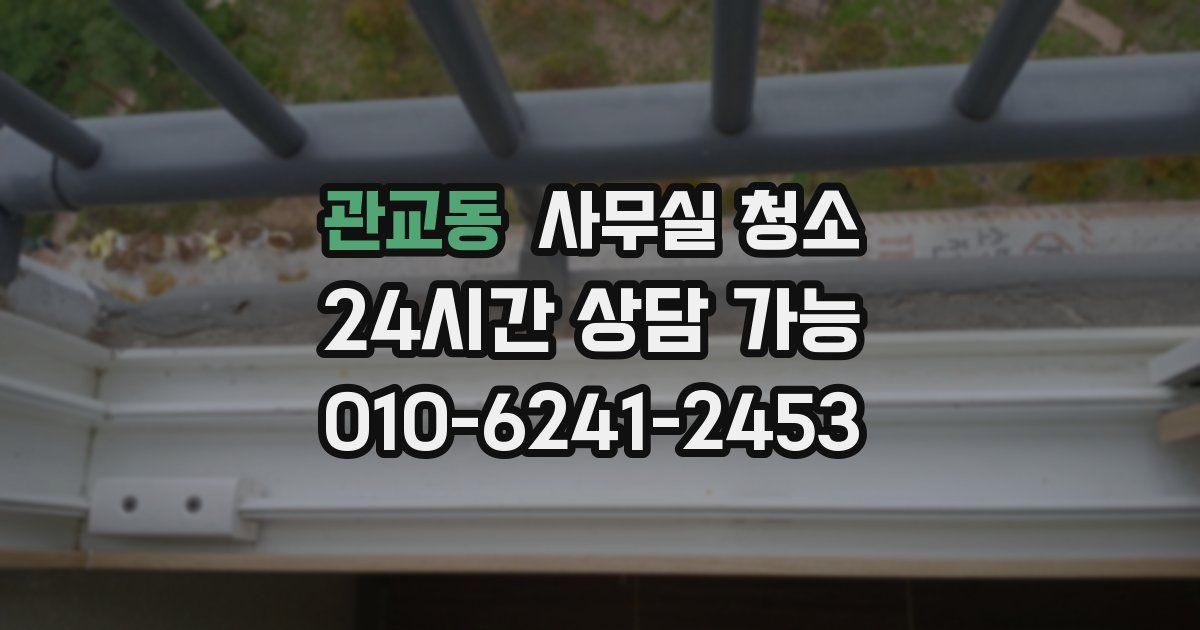관교동 사무실 청소