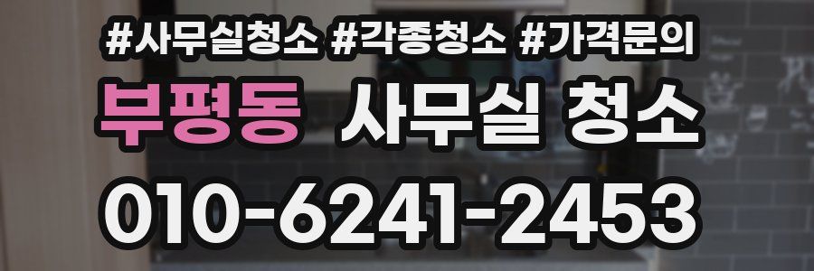 부평동 사무실 청소