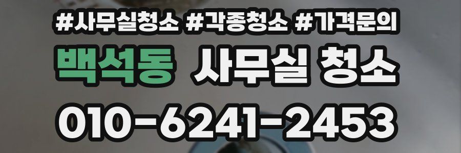 백석동 사무실 청소