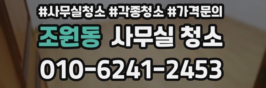 조원동 사무실 청소