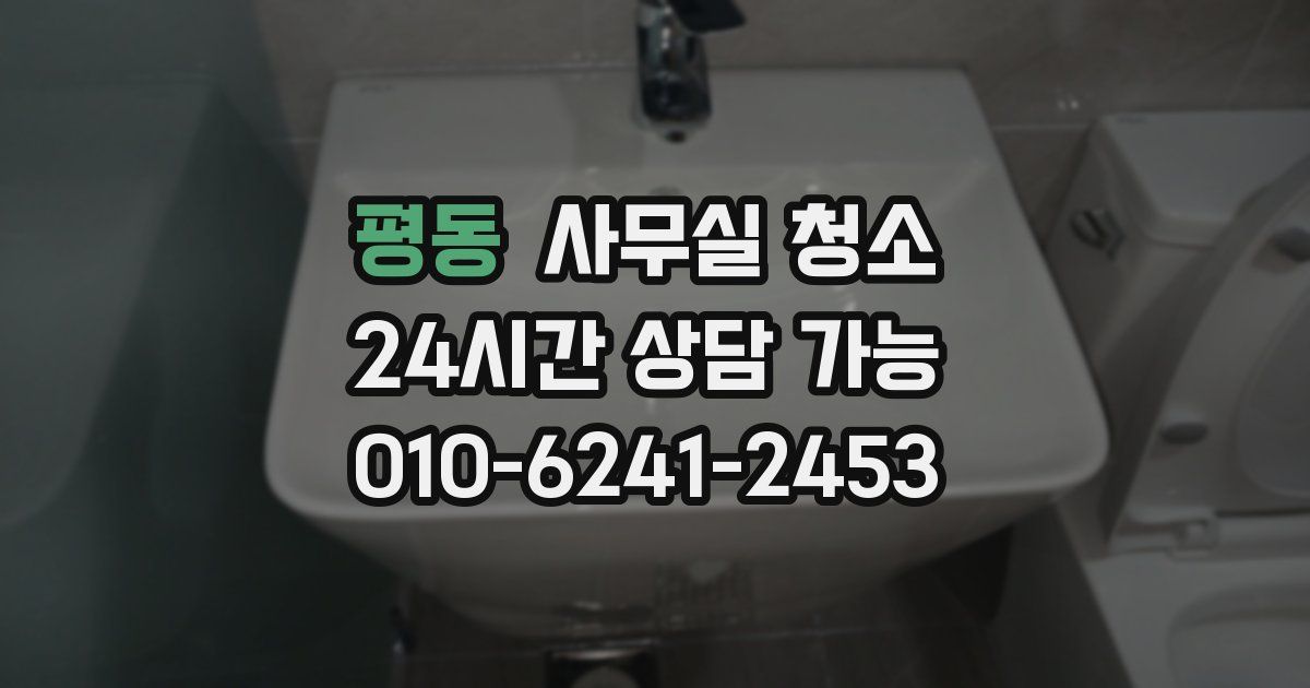 평동 사무실 청소